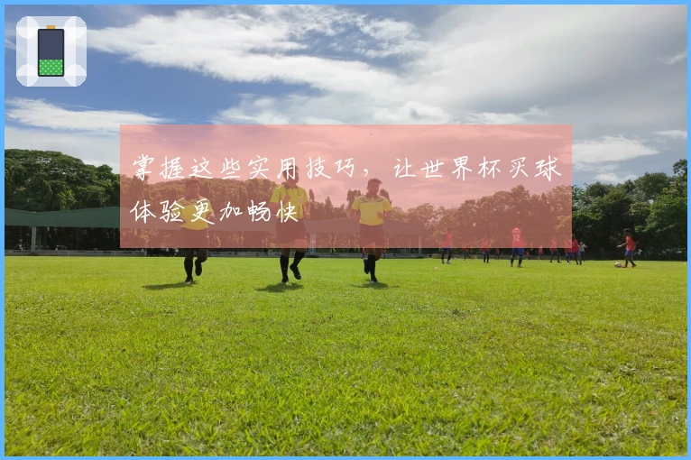 掌握这些实用技巧，让世界杯买球体验更加畅快